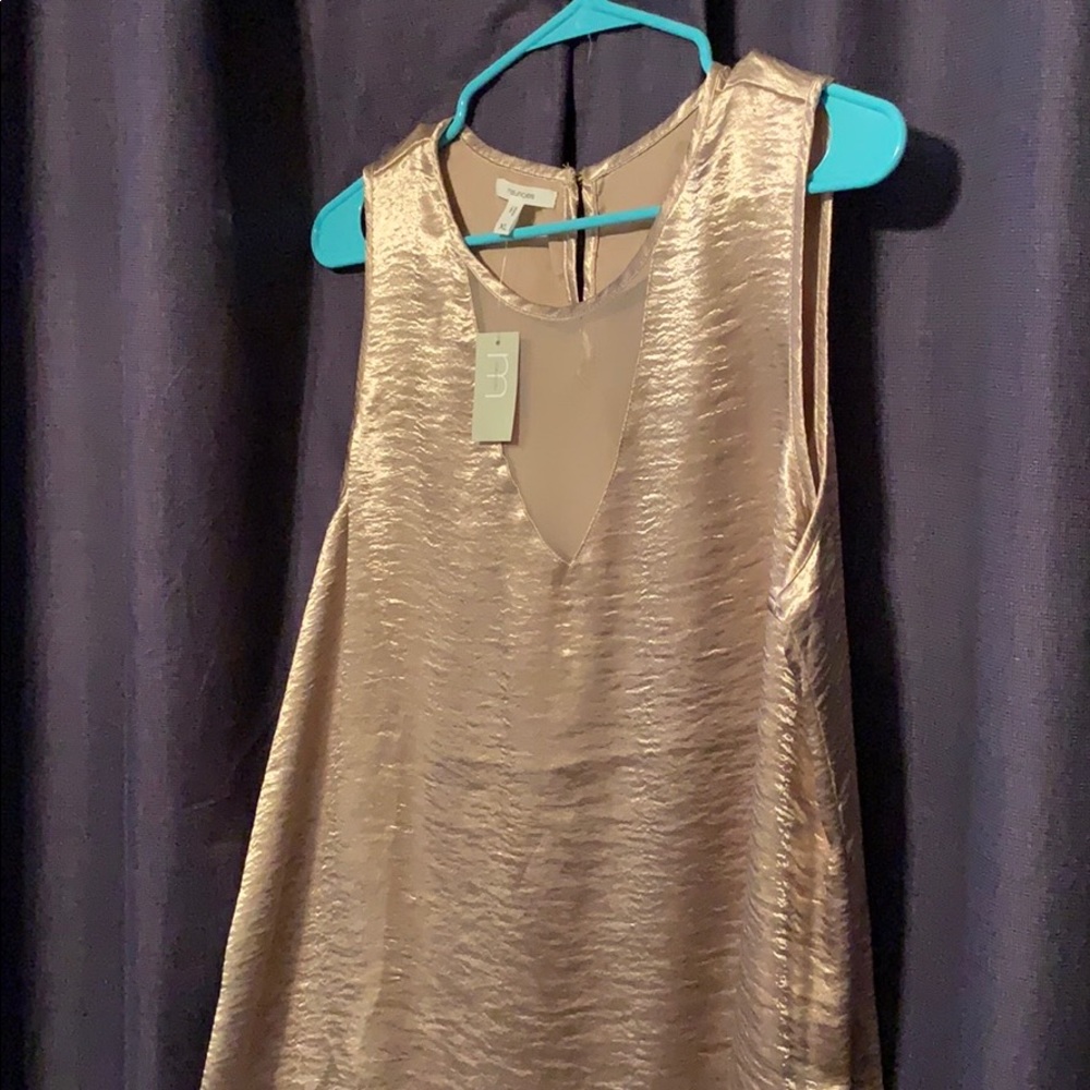 NWT Metallic Gold Tank Top